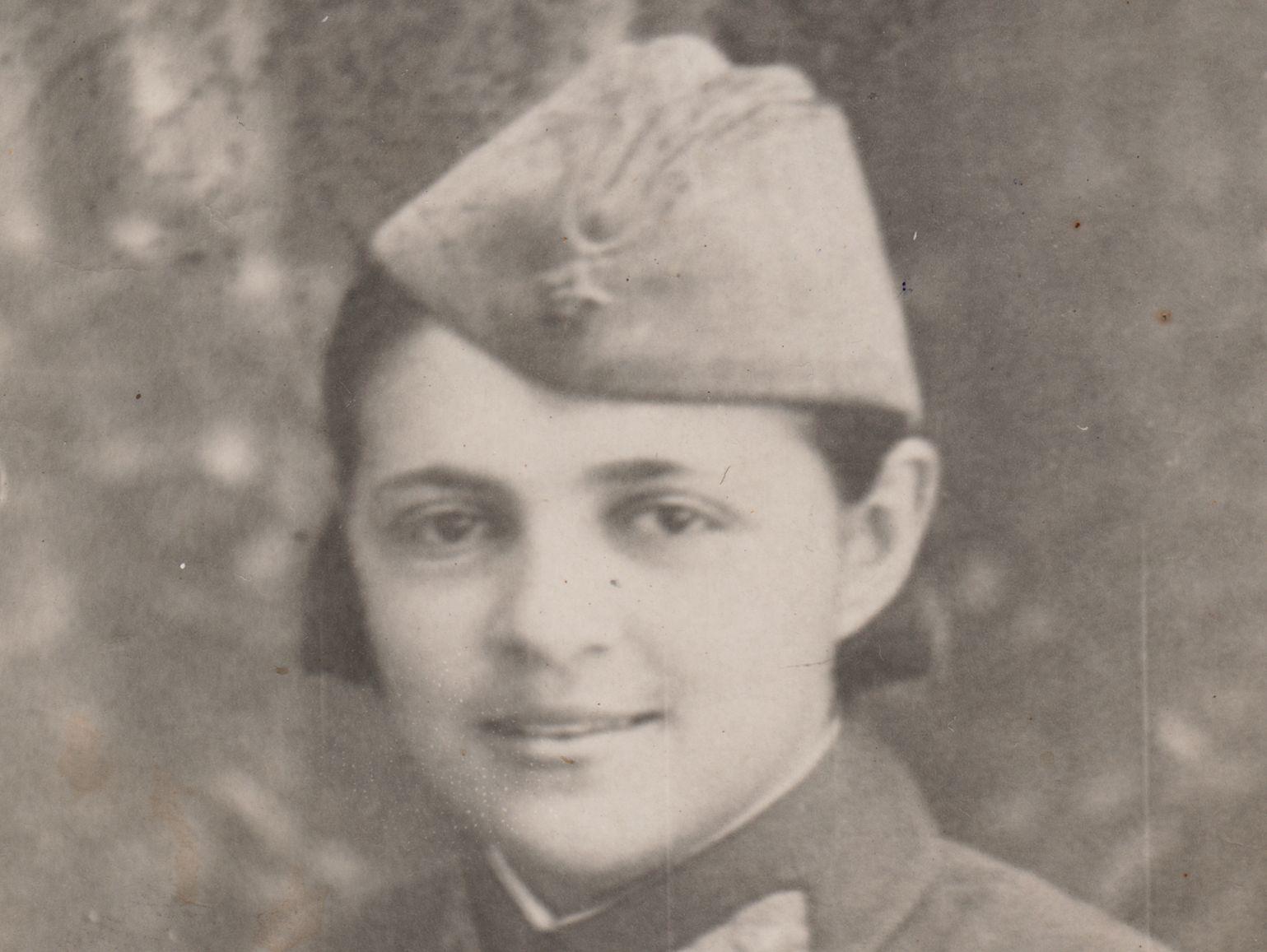 Galina Olkha. Portrait photograph on the Transcaucasian Front, 1942