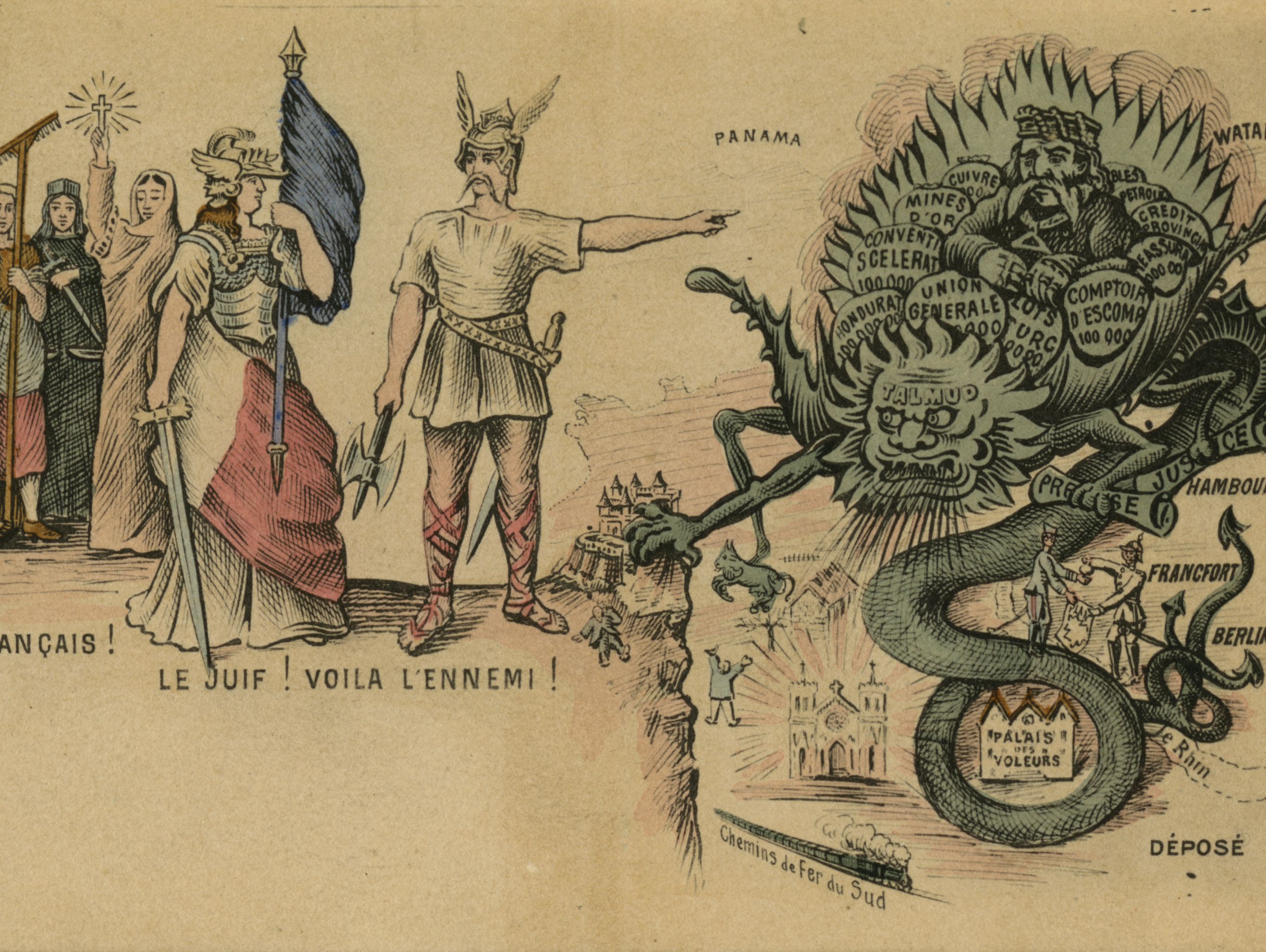 "Frenchmen! The Jew! That is your enemy!," ca. 1900