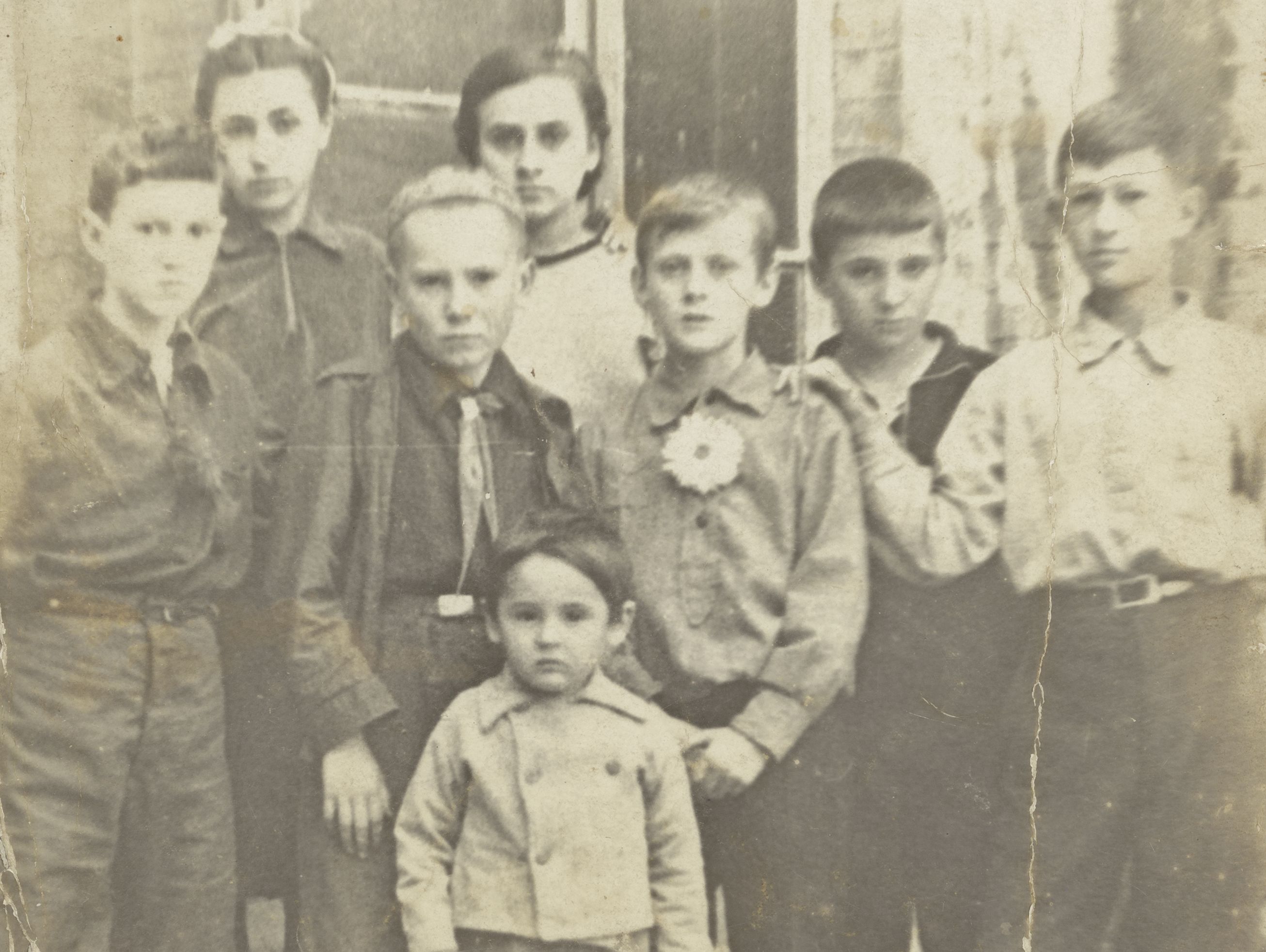 Photograph of a group of Soviet children, ca. 1930s