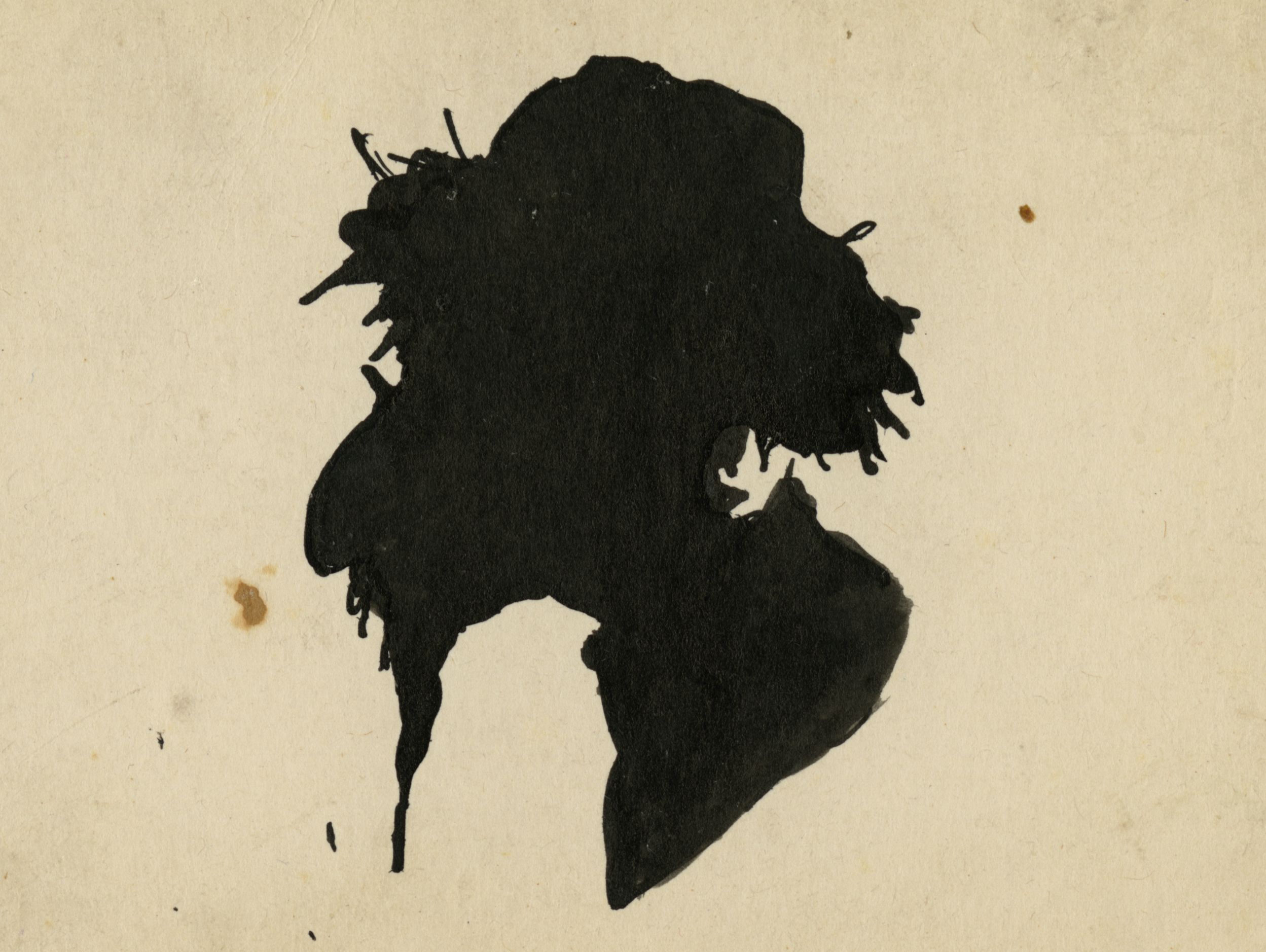 Silhouette of a Jewish man, ca. 1910