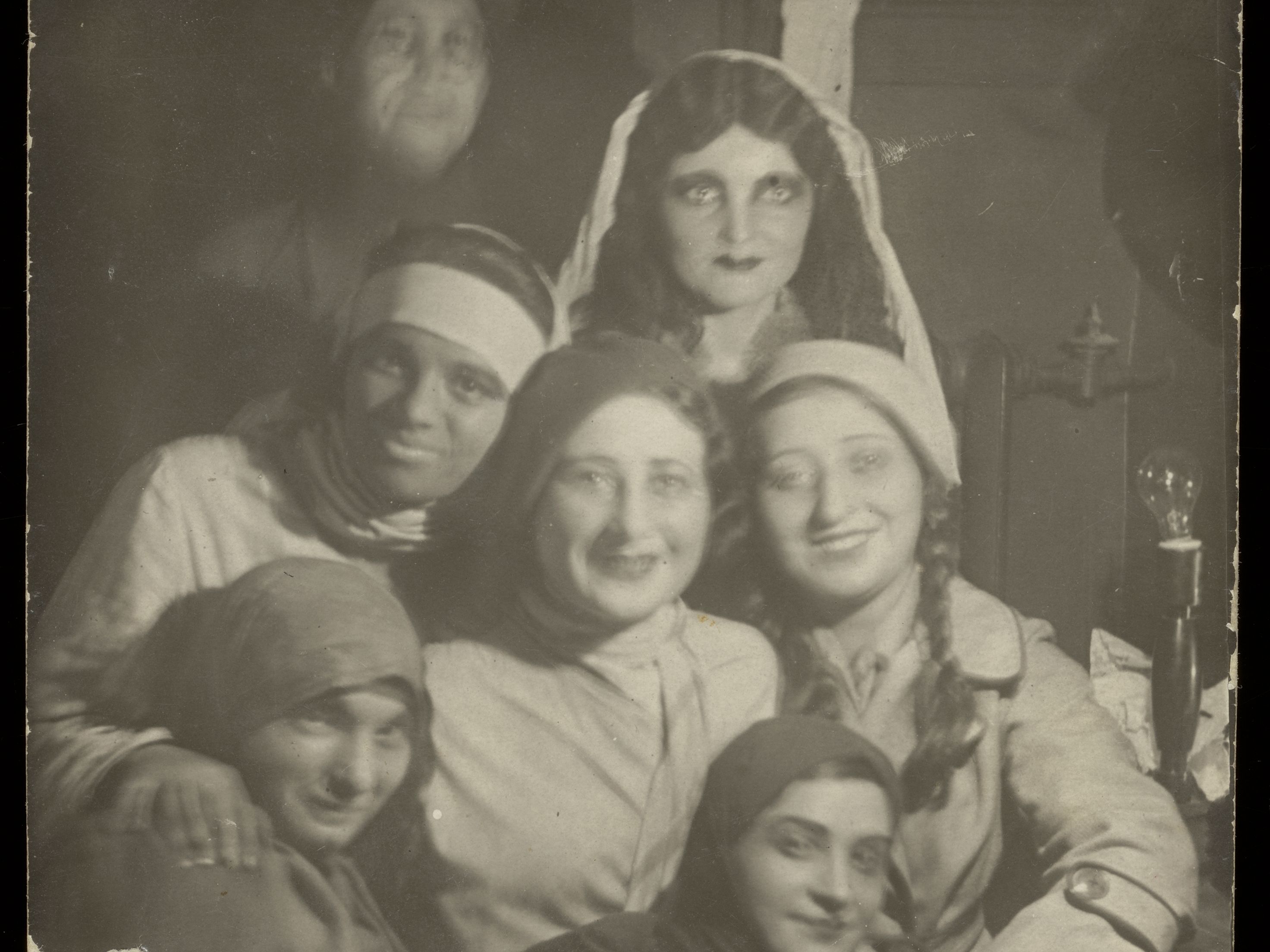Actors in character, photograph, undated
