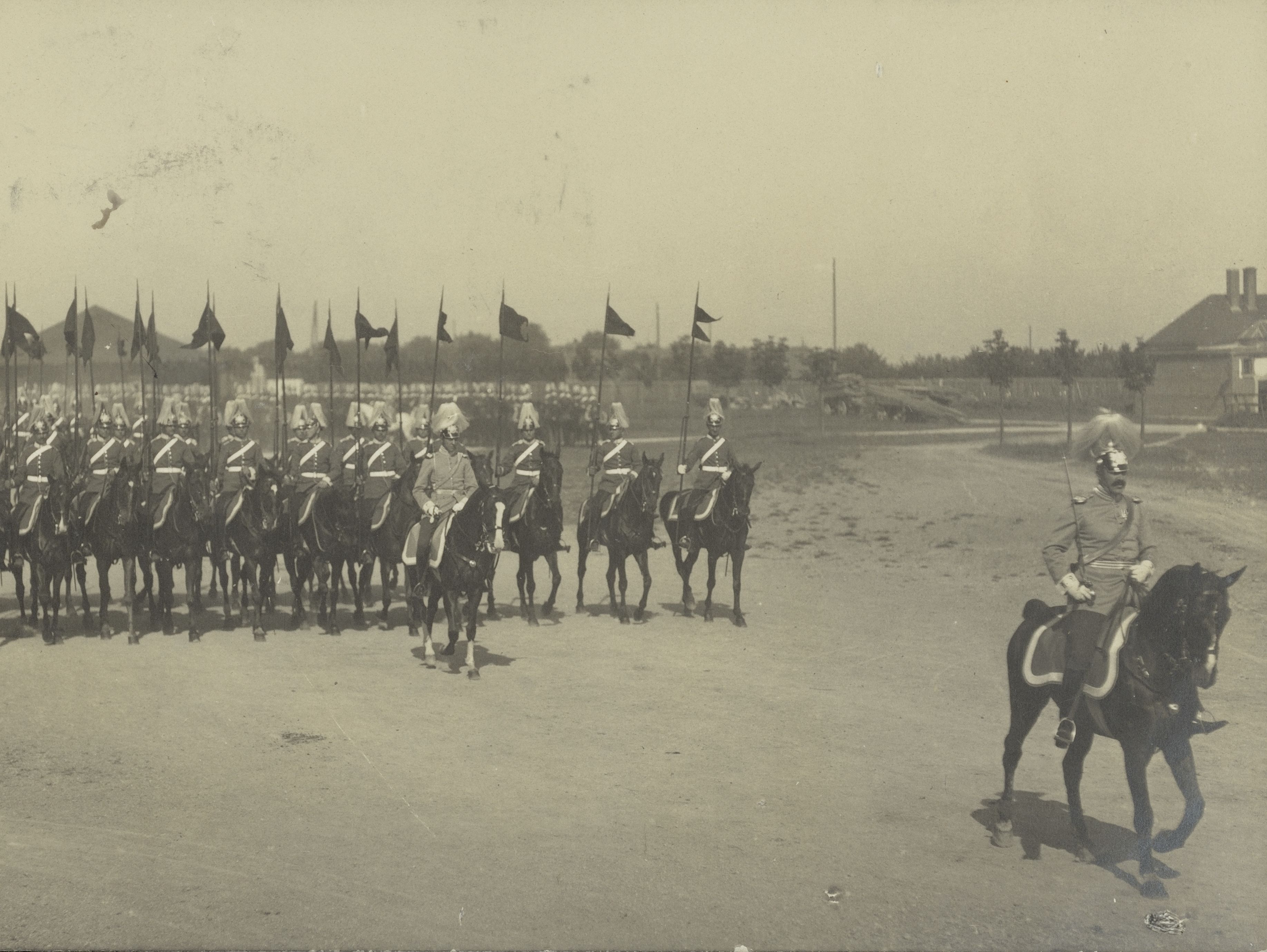 German cavalry parade, ca. 1913